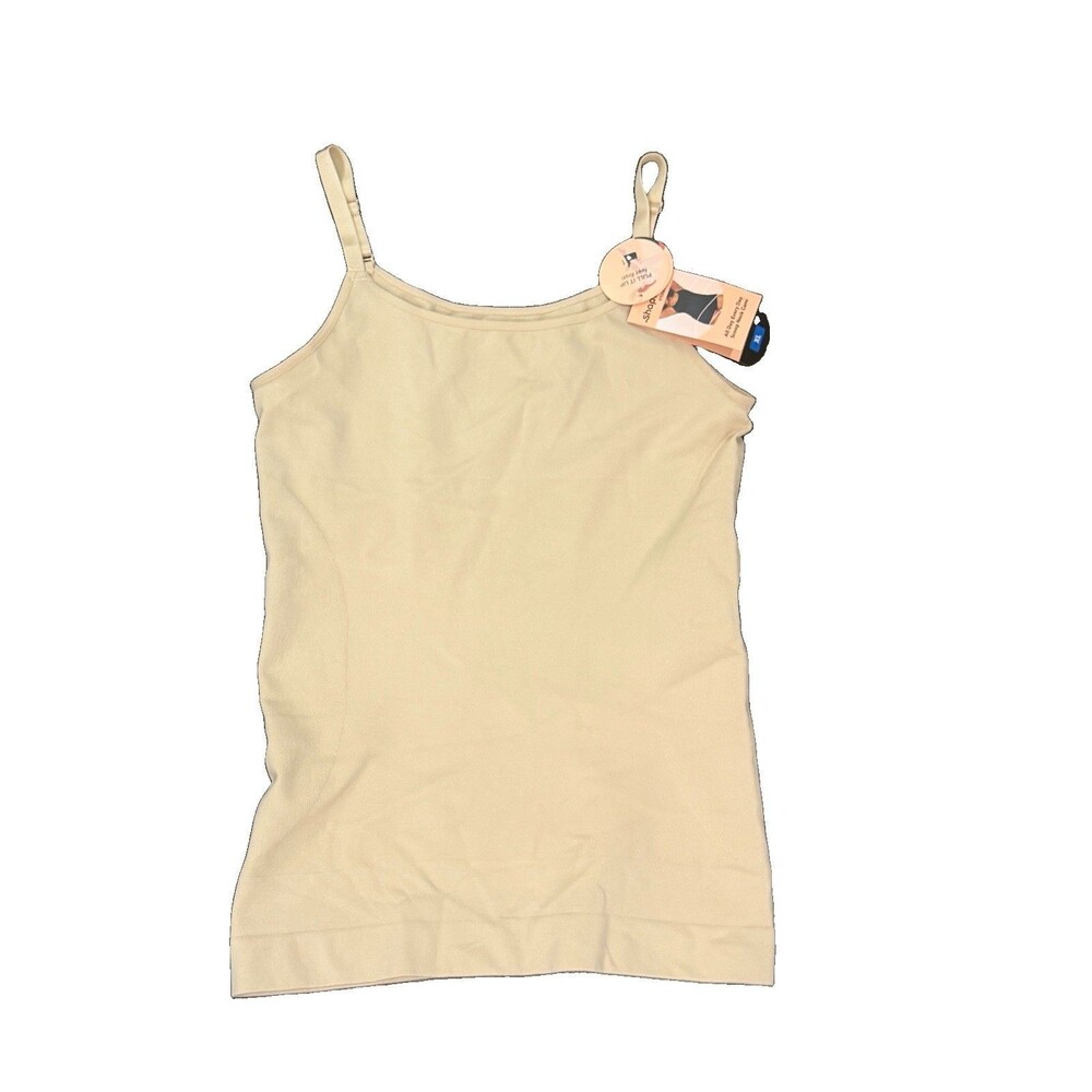 Shapermint Essentials All Day Every Day Scoop Neck Cami NWT Beige Tan XL